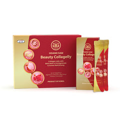 HOANG SAM Beauty Collagelly - Collagen Jelly with Bird’s Nest & Pomegranate & Korean Red Ginseng (600g/21.165oz/Box)